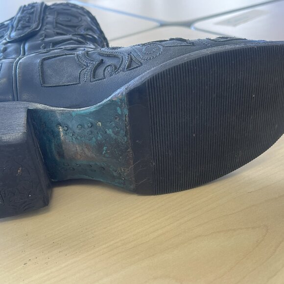 Lane Robin Snip Toe Booties Blue 7.5 - Picture 8 of 14